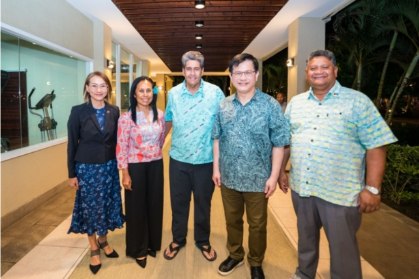 台外长率经贸团访友邦帕劳 实践荣邦投资成果