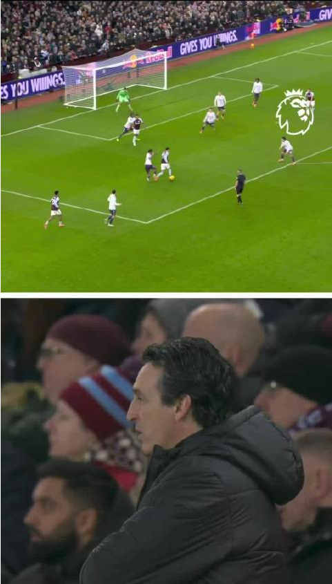 维拉2比1胜曼联创10连胜，埃梅里脱衣庆祝