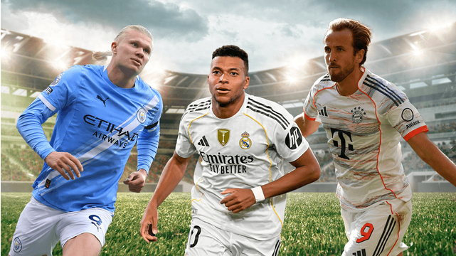 3大巨星争金靴：38-38-36 凯恩哈兰德领跑 姆巴佩落后2分