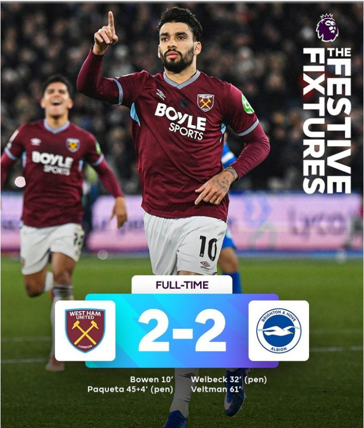 一球一助，帕奎塔英超生涯首次单场传射建功