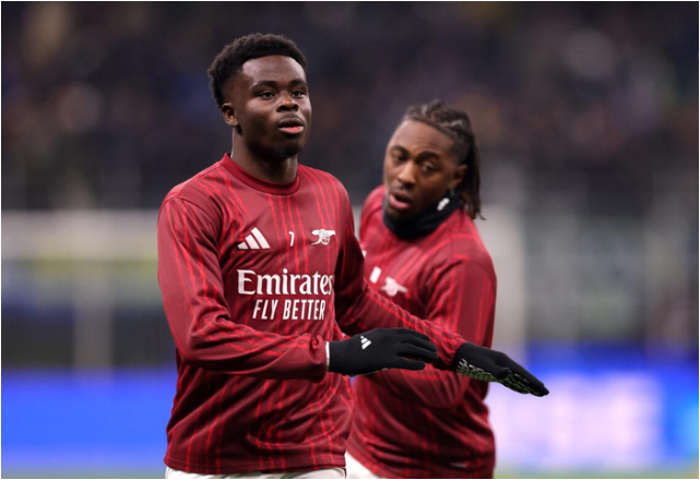 萨卡伤病更新，伤缺三周无缘战蓝军，北伦敦德比成复出目标！