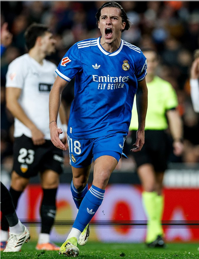 皇家马德里在瓦伦西亚艰难取胜，继续向巴塞罗那施压